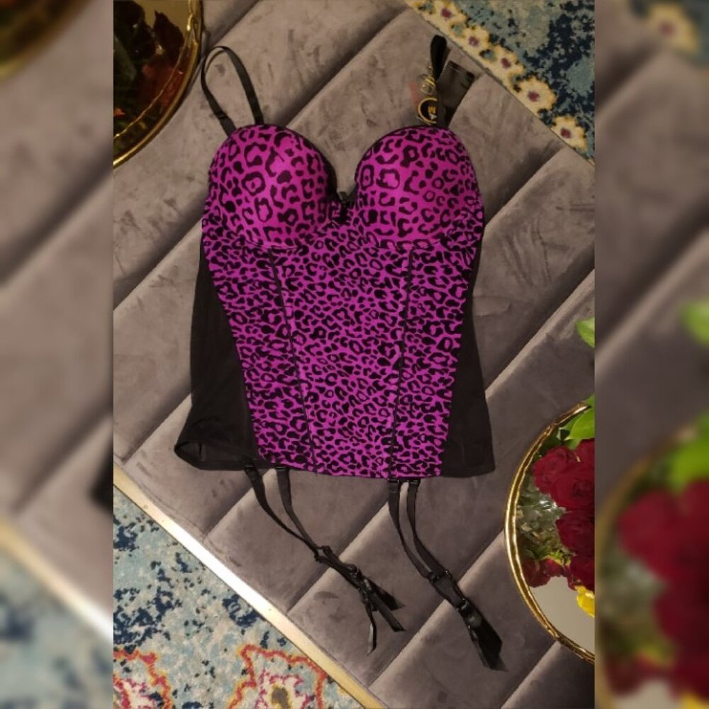 NWT Leopard Bustier Size M
